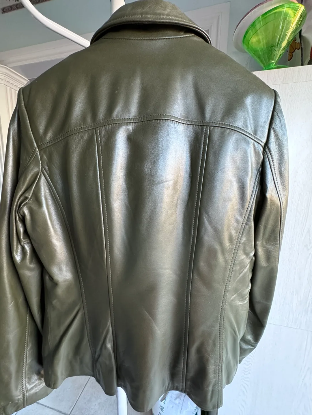 Danier dark Green Leather Jacket image indicator(3)