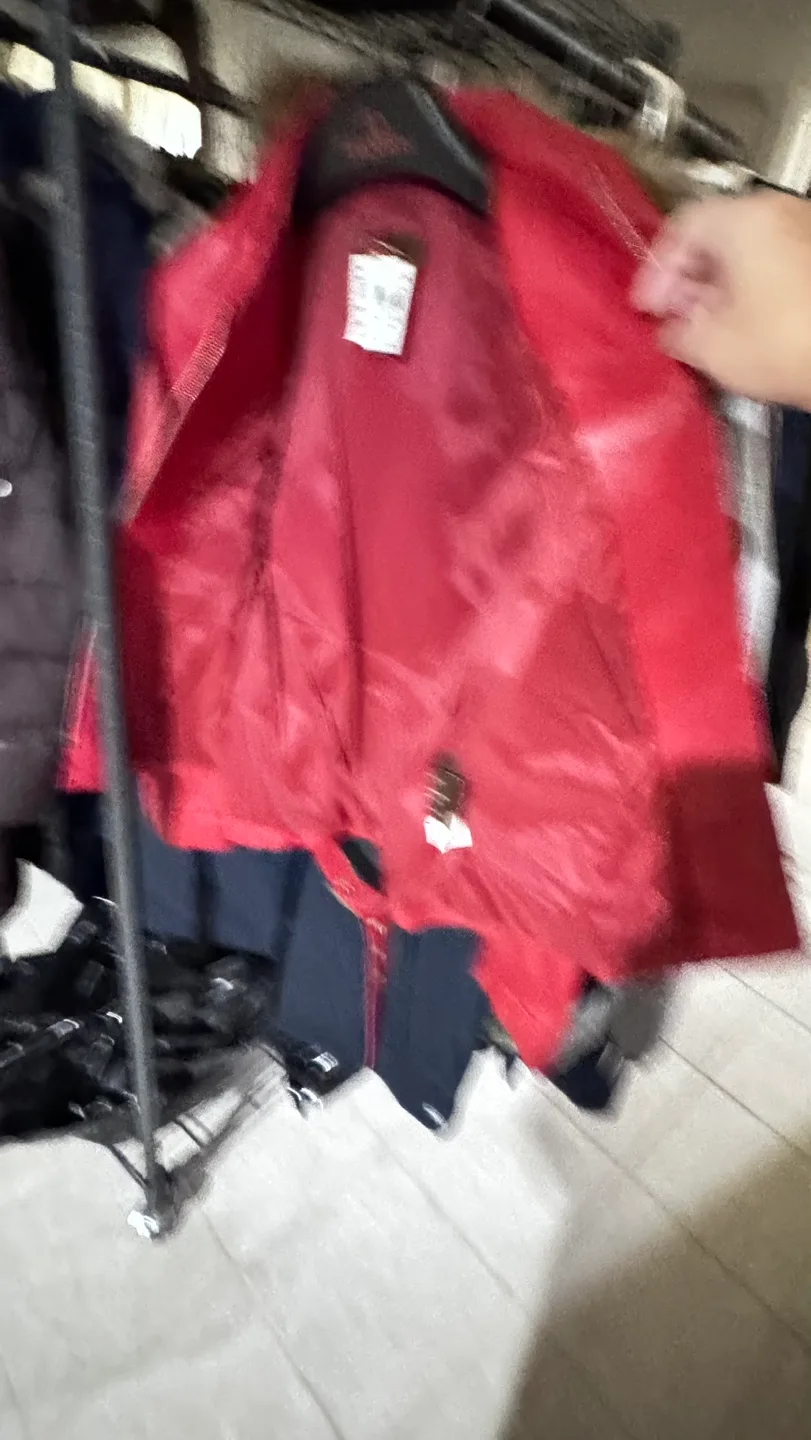 Danier Red Leather Jacket Size S image indicator(6)