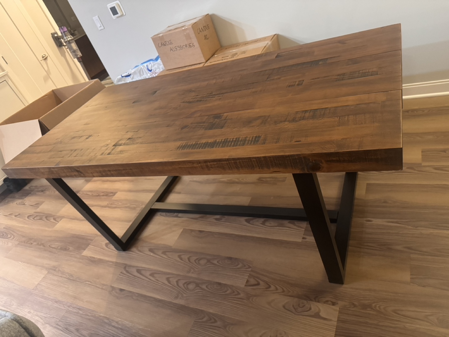 Walker Edison Andre Solid Wood Dining Table