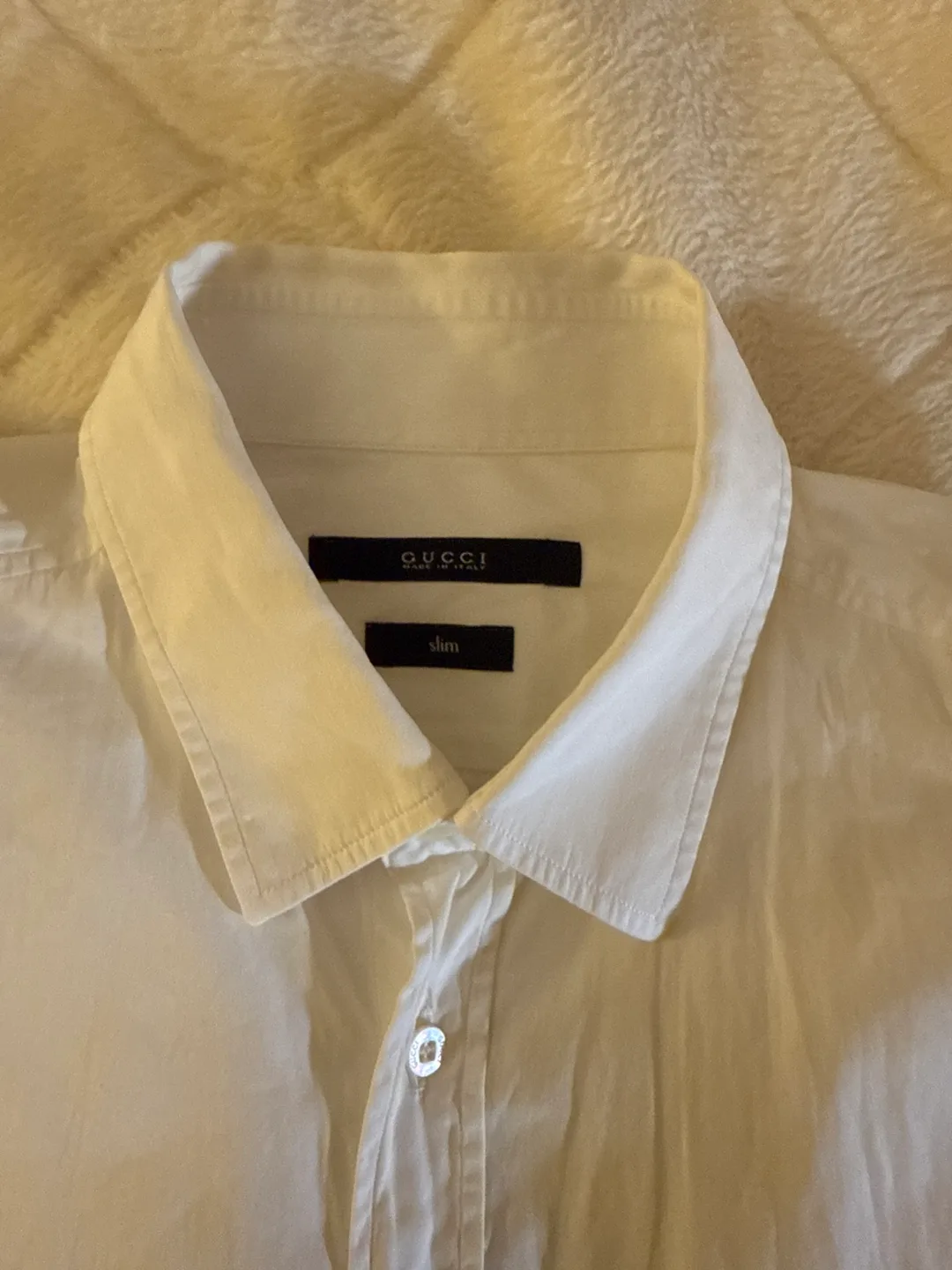 Gucci Slim Fit White Dress Shirt image indicator(3)