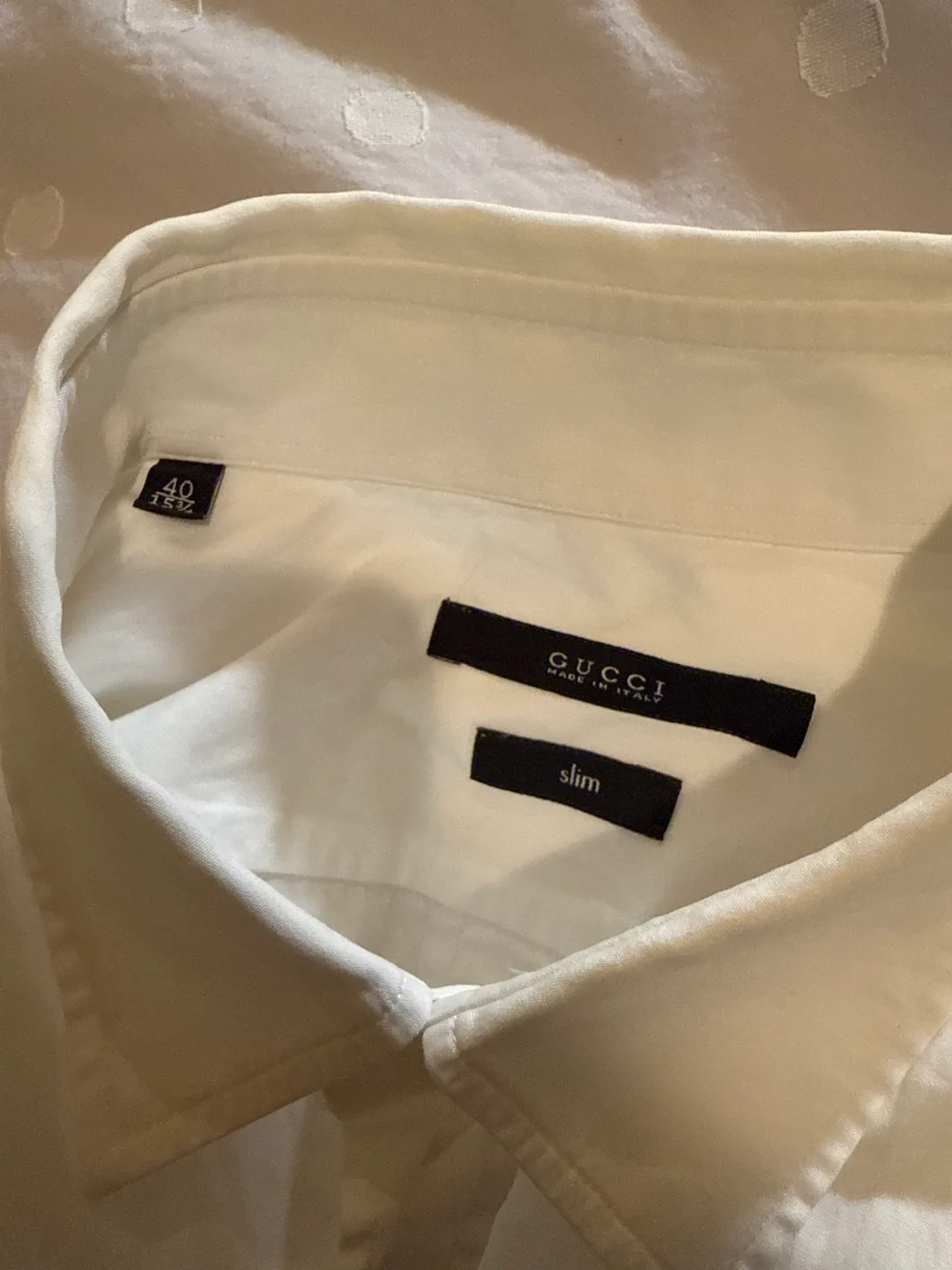 Gucci Slim Fit White Dress Shirt image indicator(8)