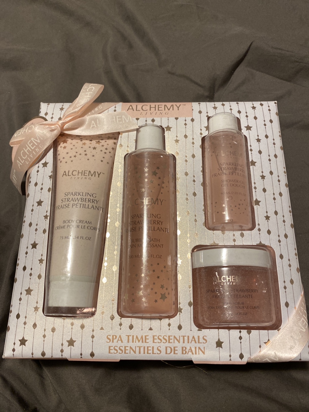 Alchemy Living Sparkling Strawberry Spa Time Essentials Gift Set