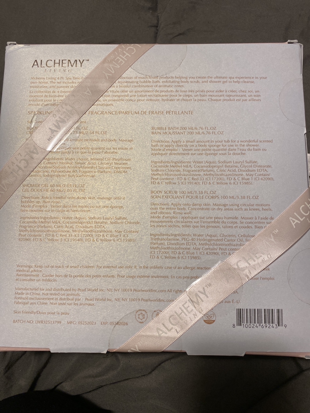 Alchemy Living Sparkling Strawberry Spa Time Essentials Gift Set - photo 2