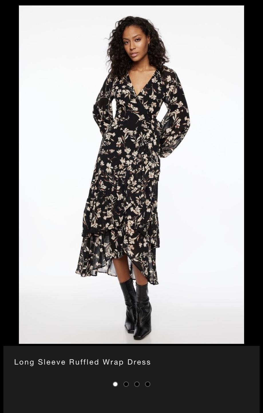 Dynamite Floral Wrap Dress