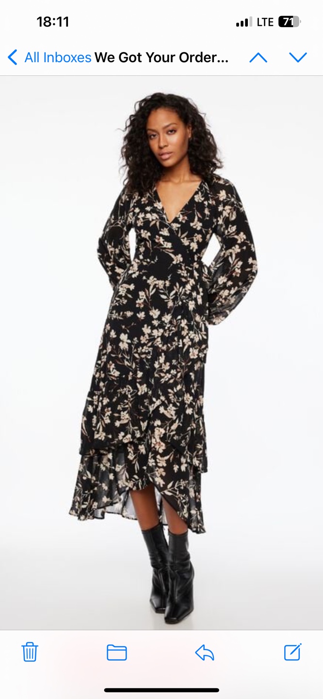 Dynamite Floral Wrap Dress - photo 5