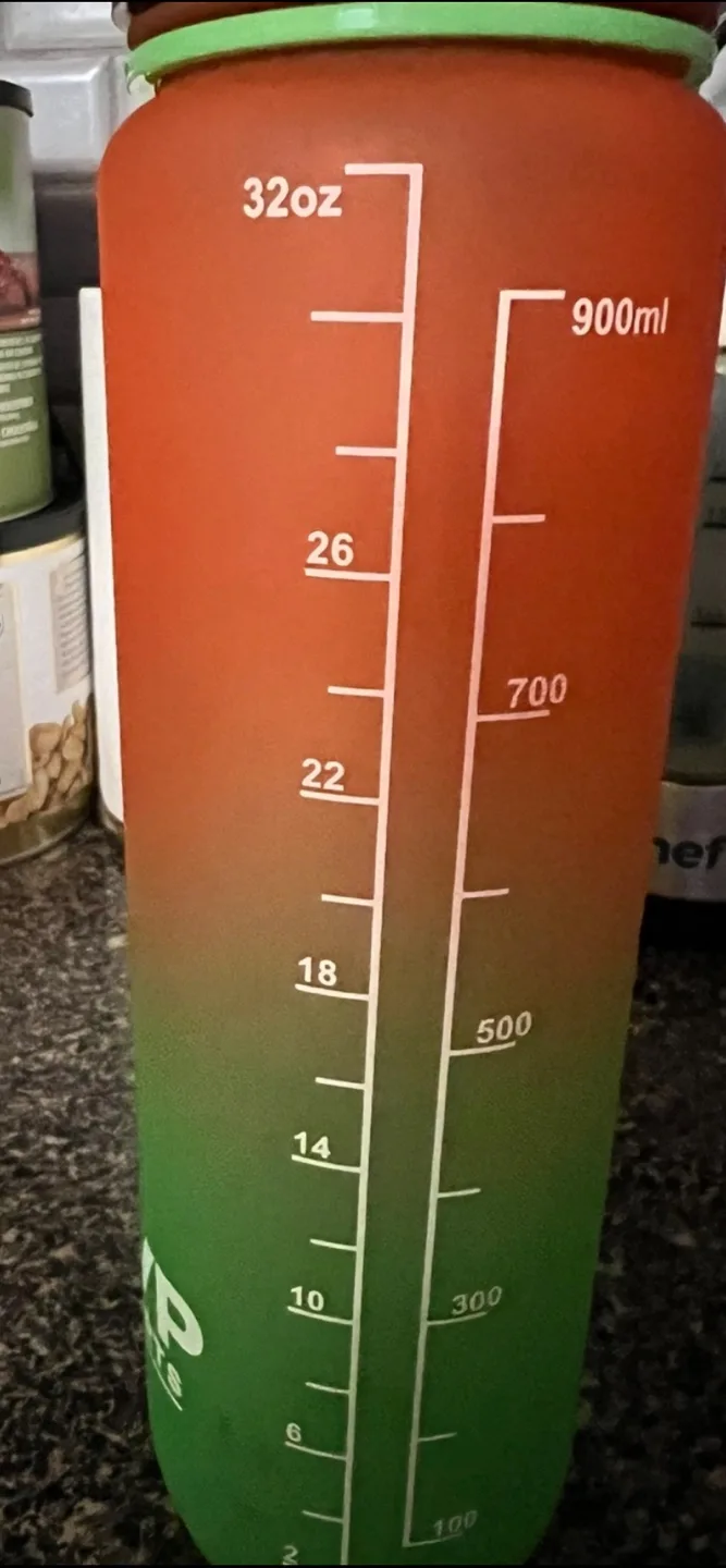 32oz Water Bottle with Time Markers image indicator(2)