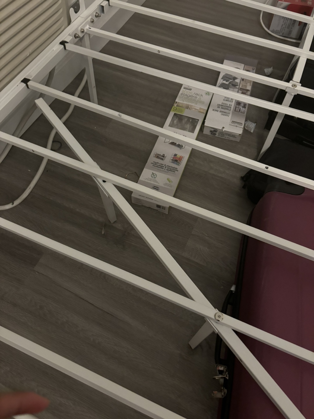 White Metal Bed Frame (FULL SIZE) - photo 4