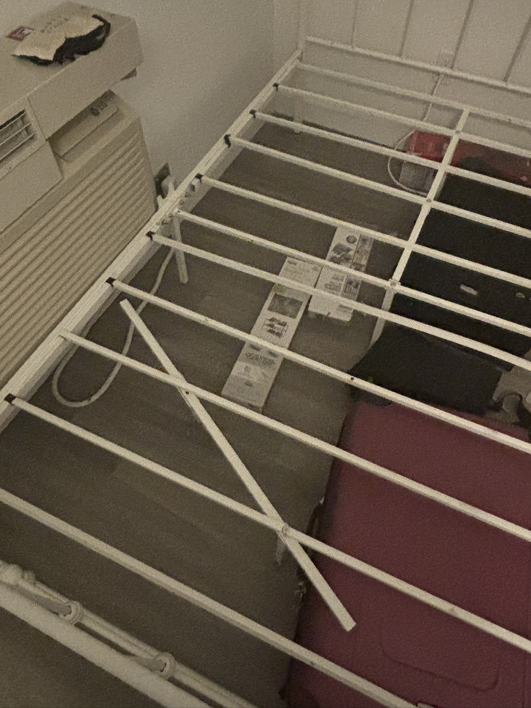 White Metal Bed Frame (FULL SIZE) - photo 2