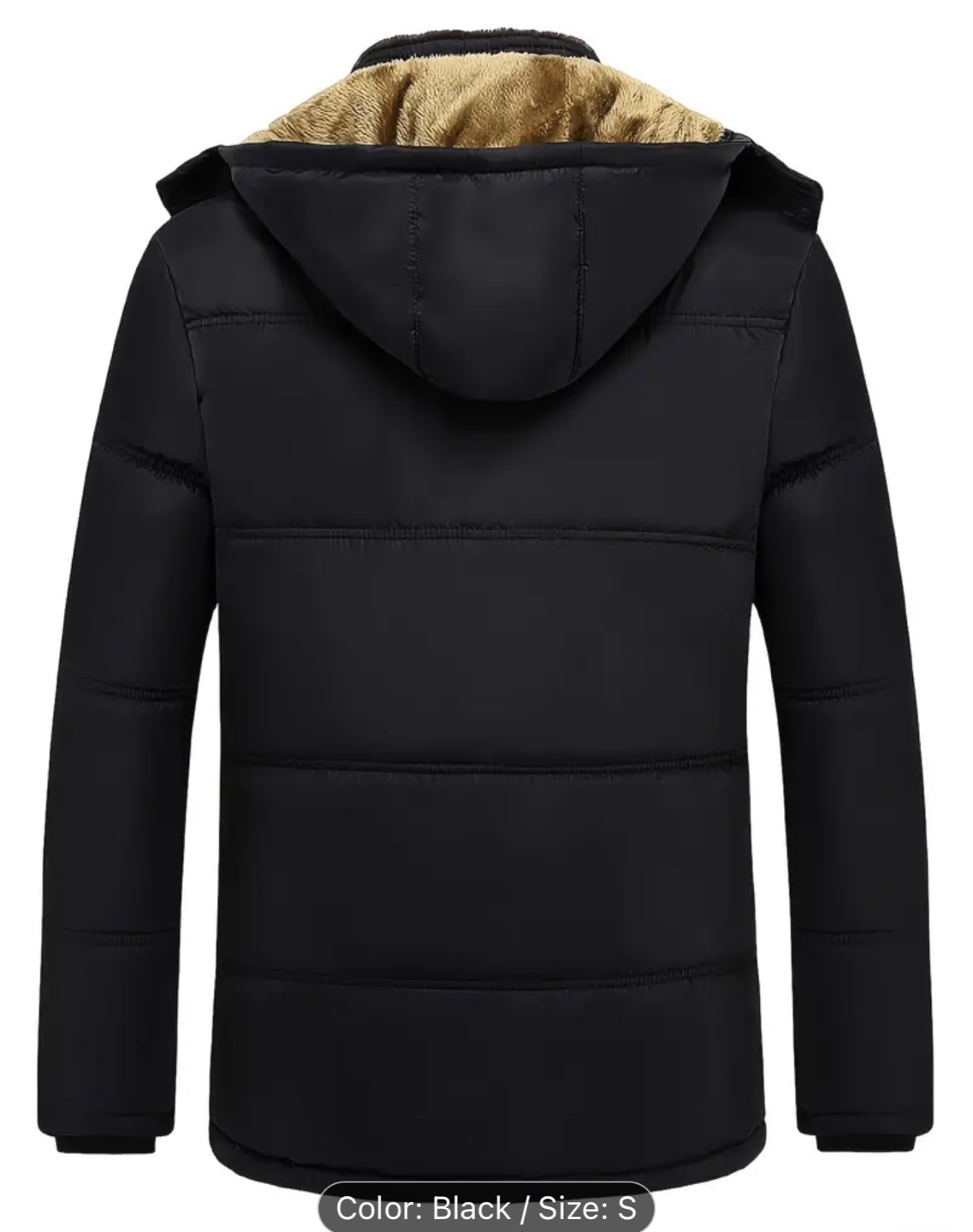 Men's Black Winter Jacket Size Small - photo 2