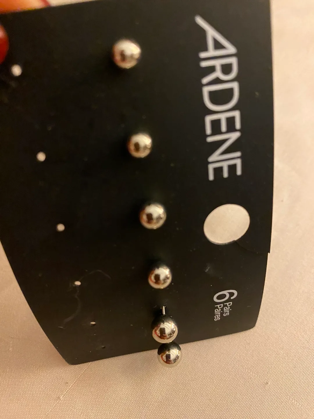 ARDENE Silver Ball Stud Earrings (3Pairs) image indicator(2)