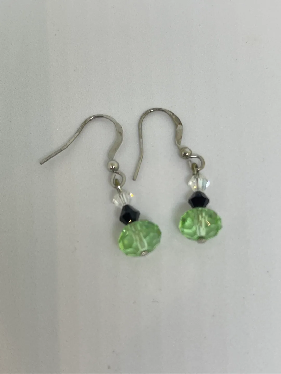 Green Crystal Earrings thumbnail