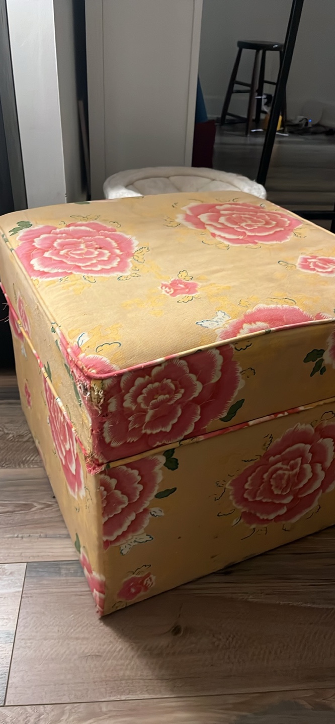 Anthropologie Floral Storage Ottoman - photo 3