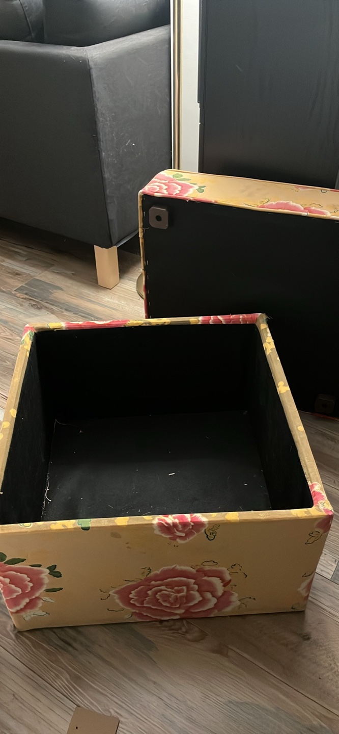 Anthropologie Floral Storage Ottoman - photo 2