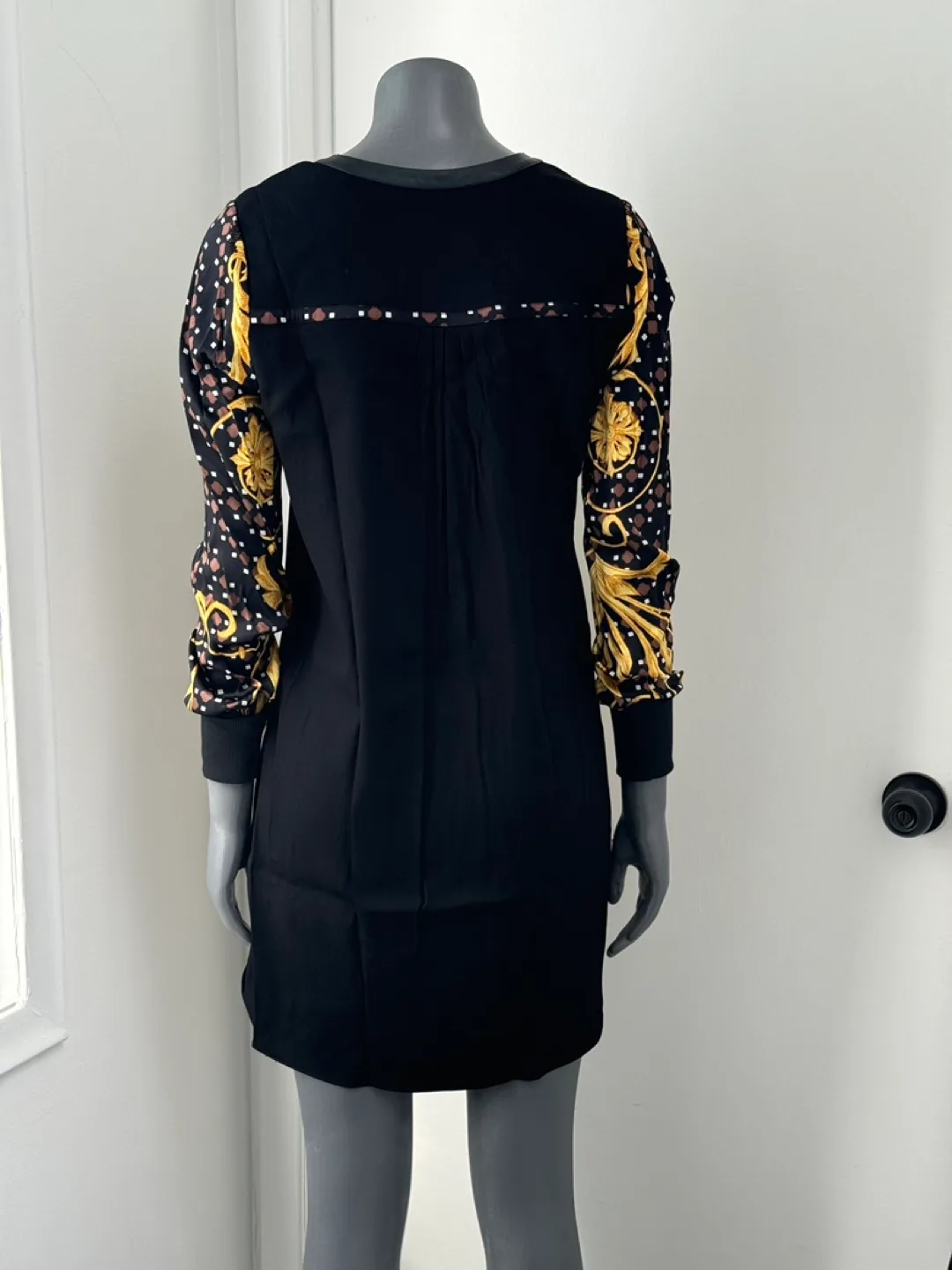 Hale Bob Black and Gold Print Dress image indicator(3)