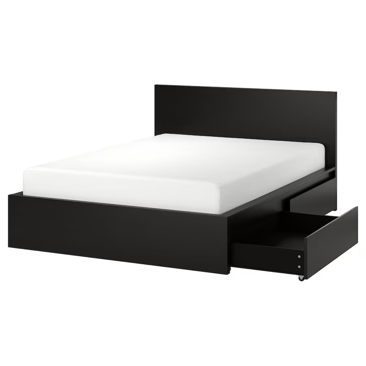 IKEA MALM Queen Bed Frame with Headboard and Storages
