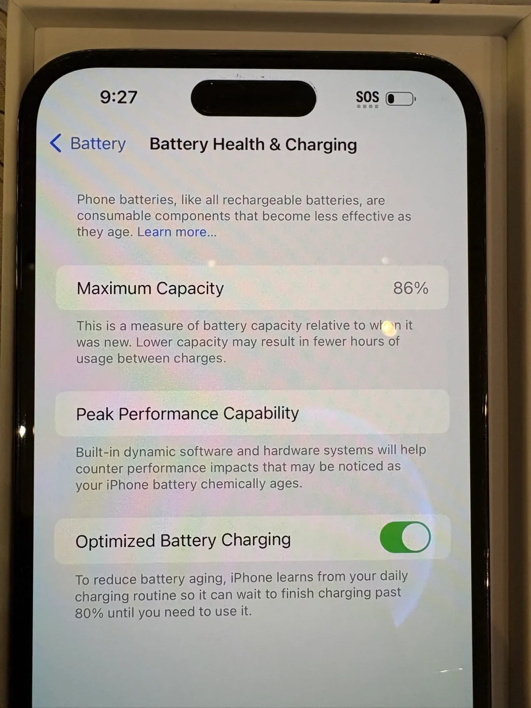iPhone 14 Pro Max - Graphite - 86% Battery image indicator(3)