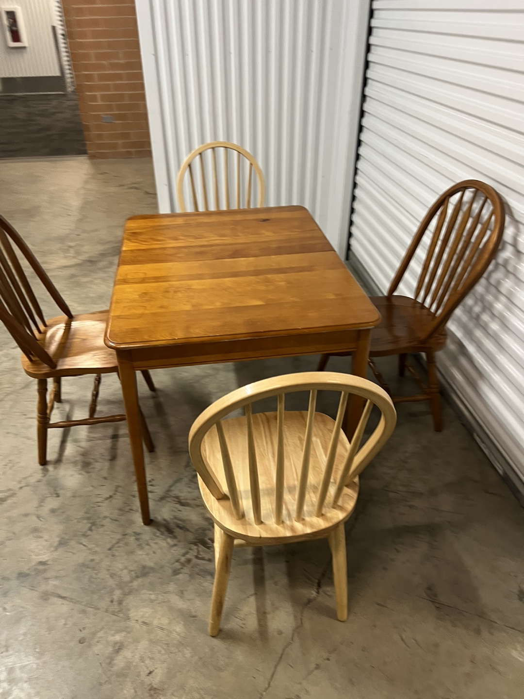 Wooden Table and 4 Chairs - photo 5