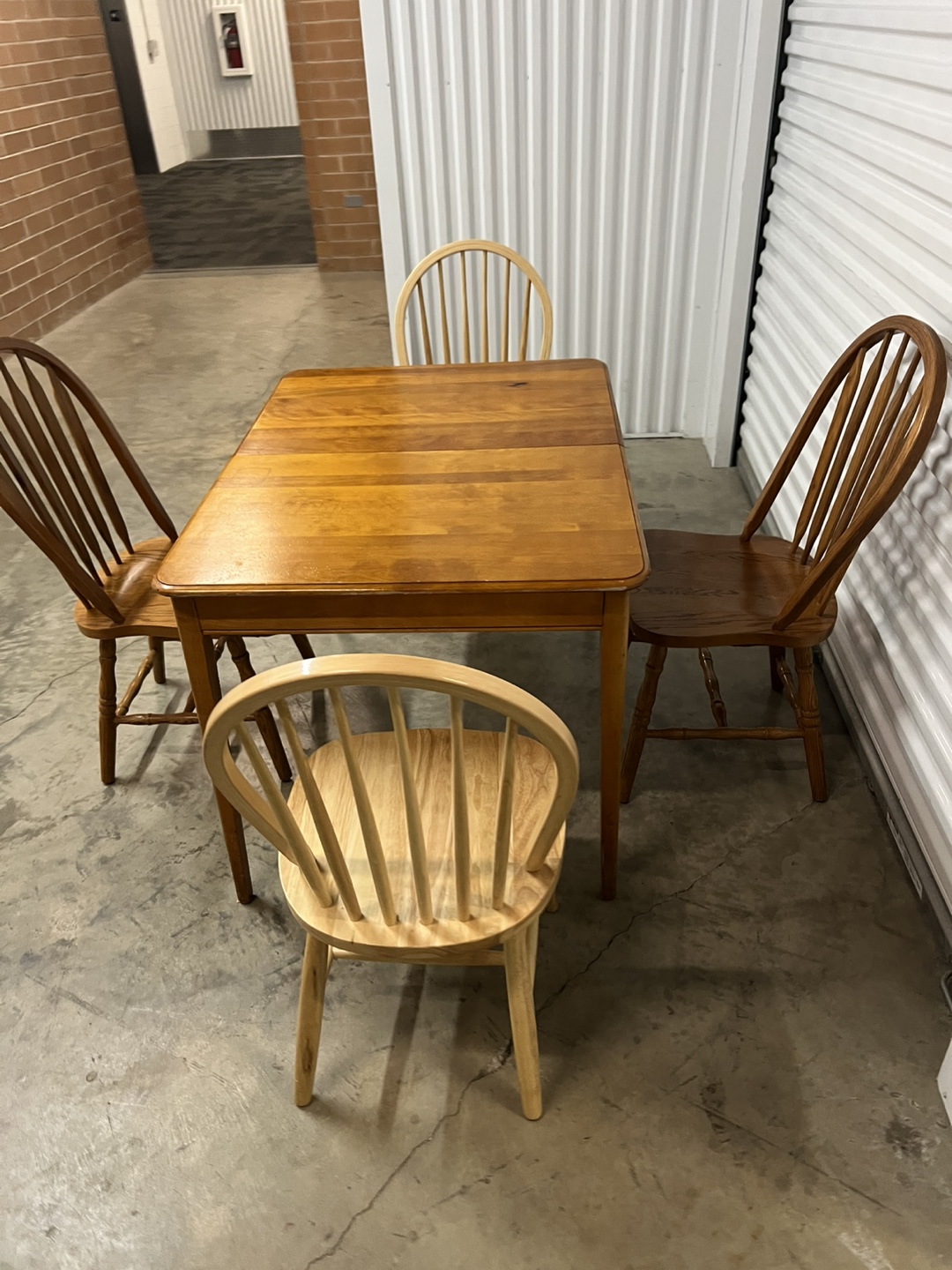 Wooden Table and 4 Chairs - photo 4