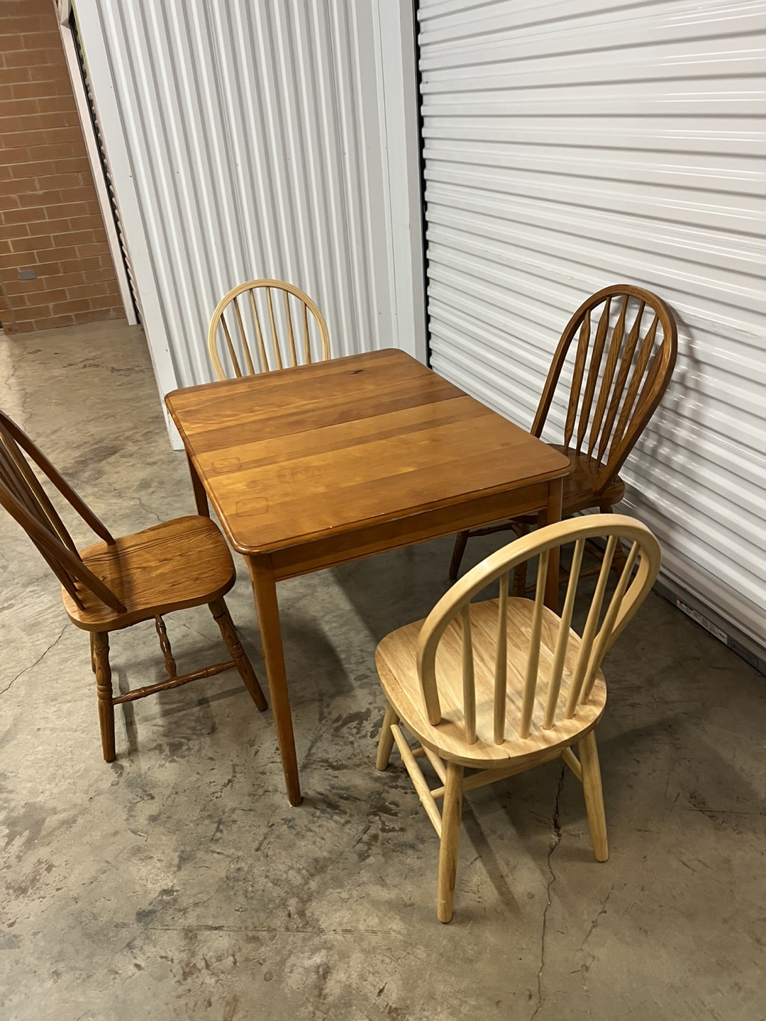Wooden Table and 4 Chairs - photo 3
