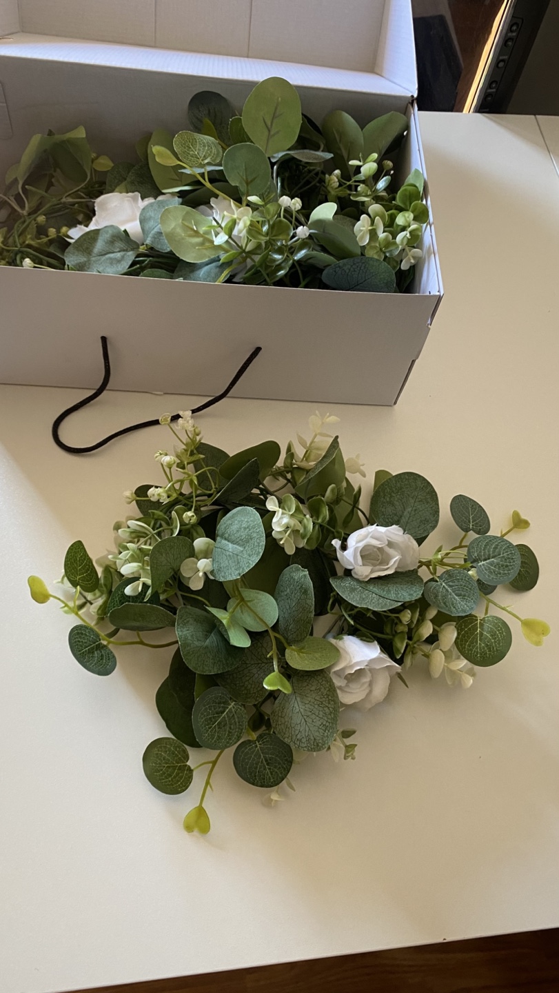 12 Centerpieces w Greenery & Flowers, Glass Vase, Bases - photo 4