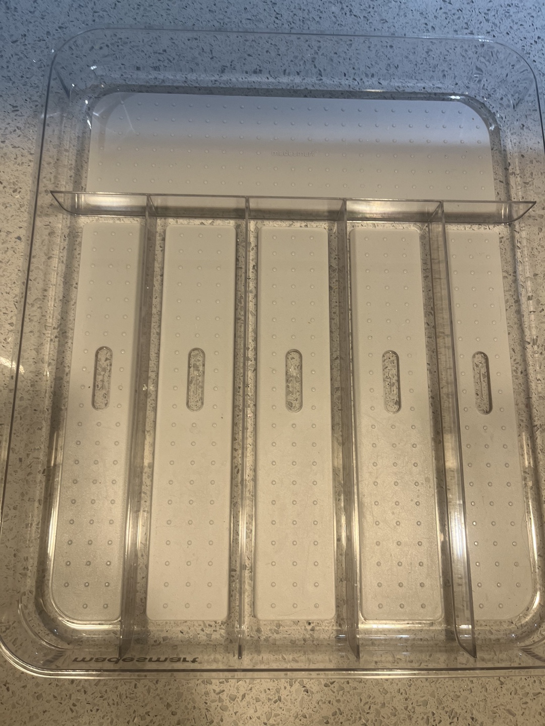 Clear Cutlery Tray Organizer