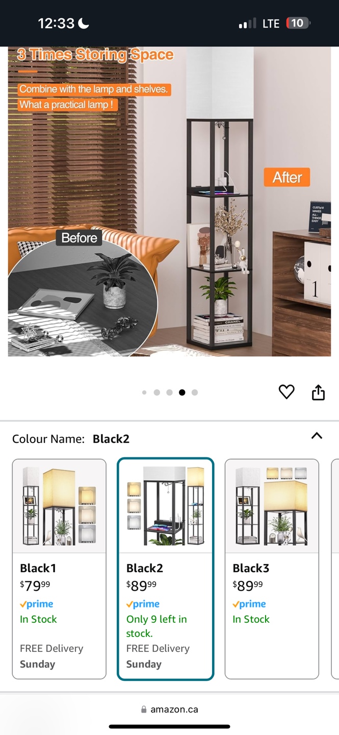 Floor Lamp with Shelves 💯BRANDNEW - photo 4