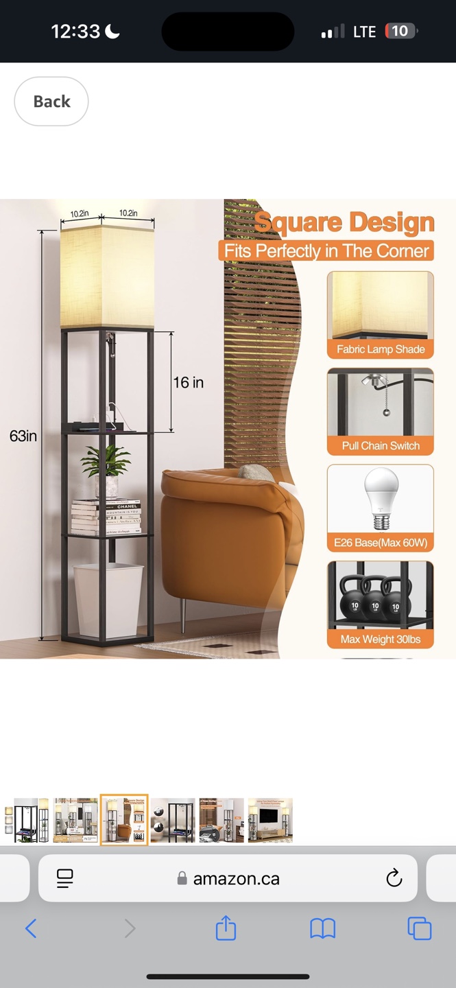 Floor Lamp with Shelves 💯BRANDNEW - photo 3