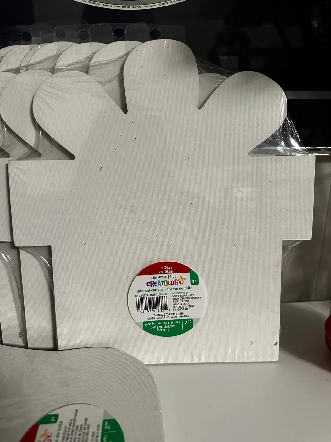 Creatology Stocking and Present Shaped Canvas bundle image indicator(3)