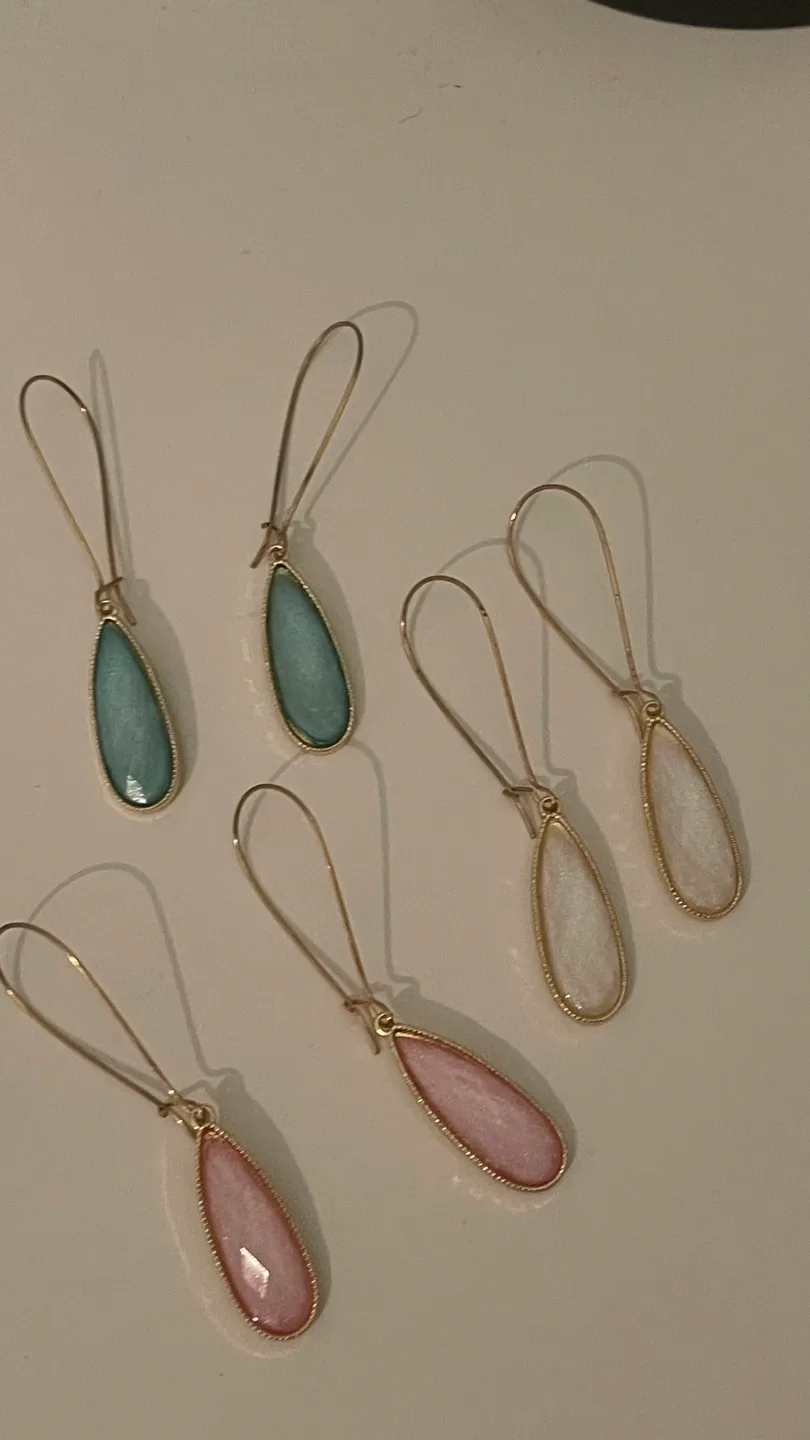 3 set of Teardrop Dangle Earrings image indicator(2)