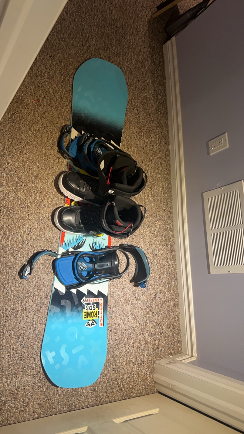 Rome SDS Snowboard and DC Phase Bindings