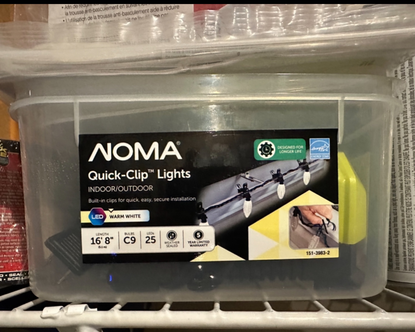 NOMA Quick-Clip 25 C9 LED Lights, Warm White - Xmas lights