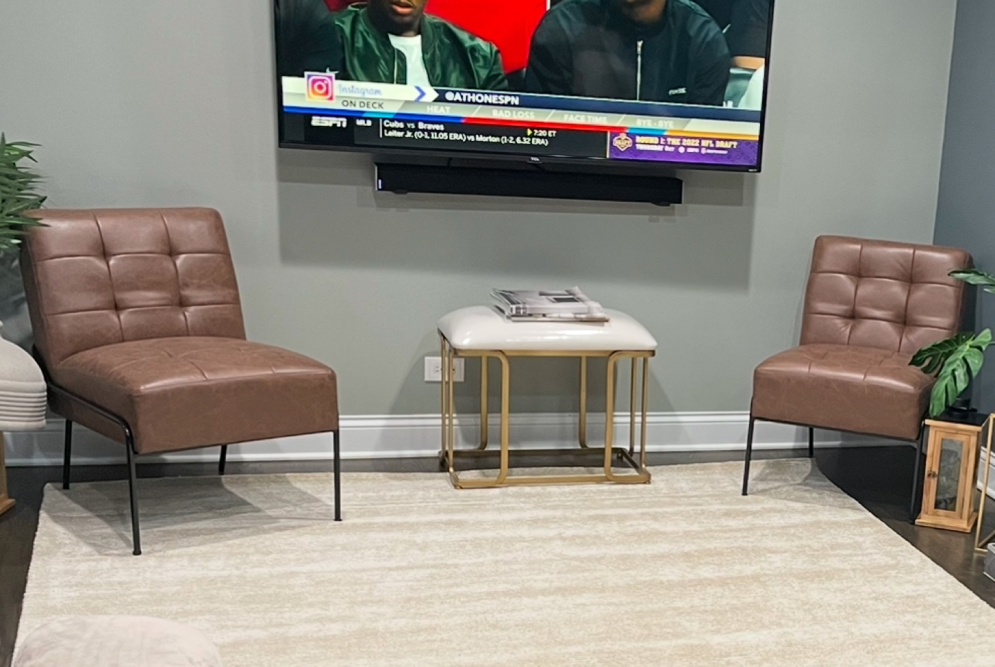 Set of TWO Leather Accent Chairs - photo 5