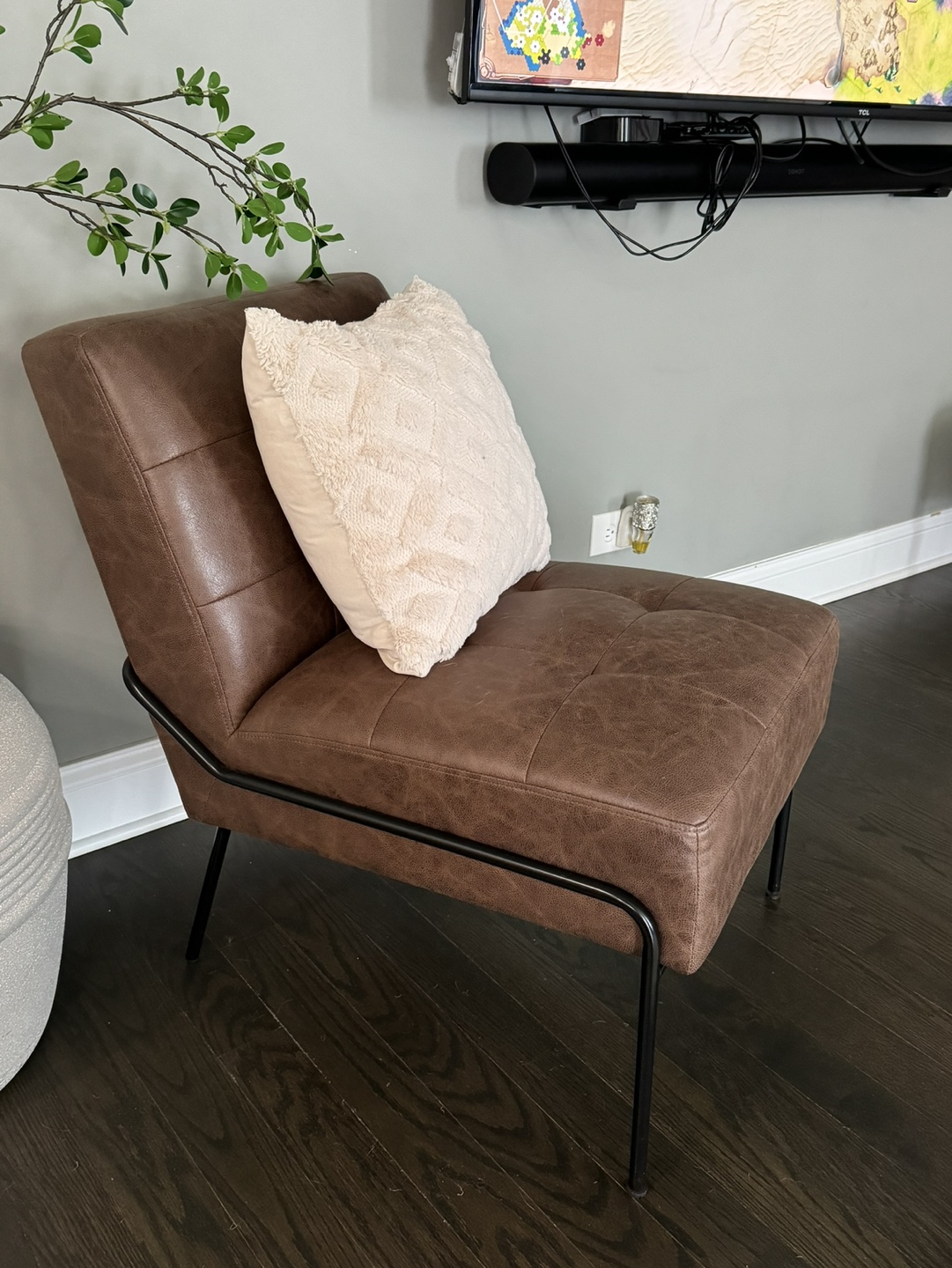 Set of TWO Leather Accent Chairs - photo 3