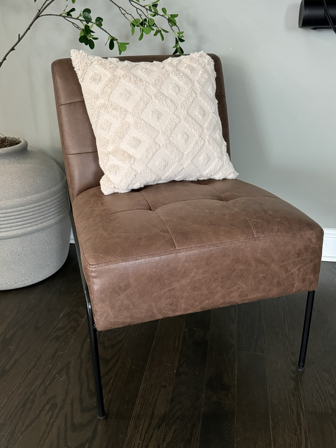Set of TWO Leather Accent Chairs - photo 2