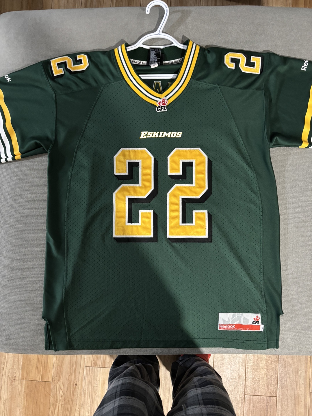 edmonton eskimos cfl jersey