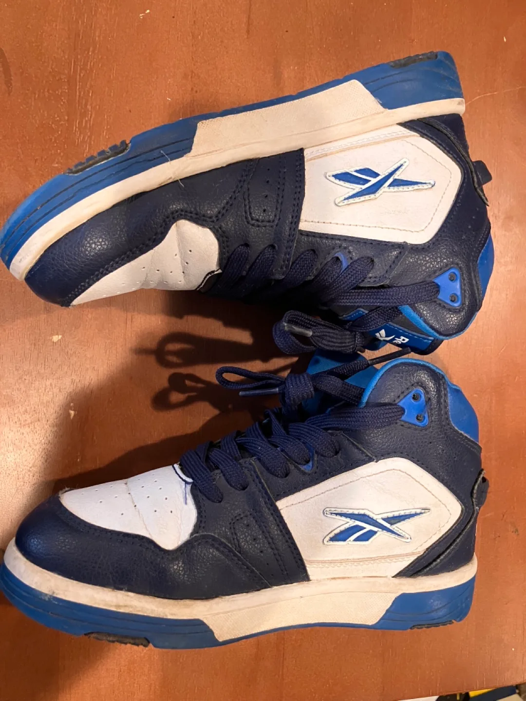 Reebok Kids Blue and White High Top Sneakers image indicator(6)