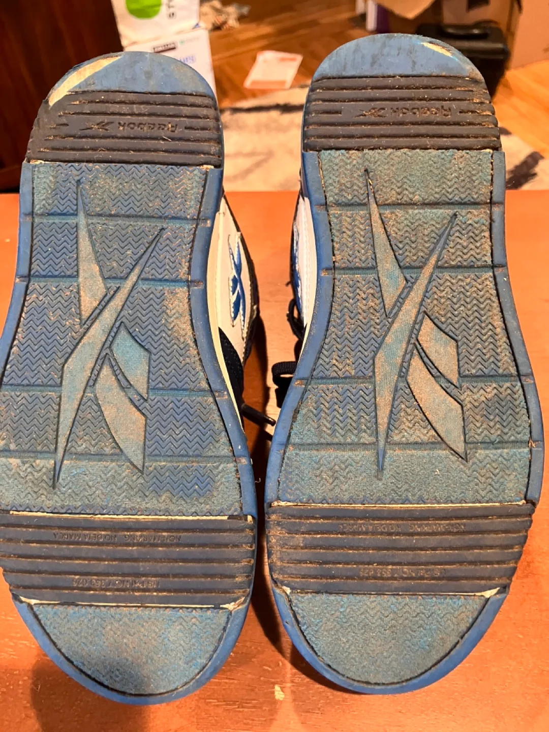 Reebok Kids Blue and White High Top Sneakers image indicator(5)