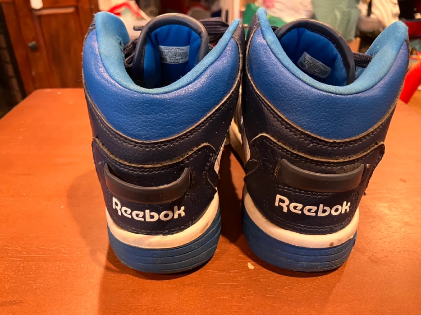 Reebok Kids Blue and White High Top Sneakers image indicator(3)