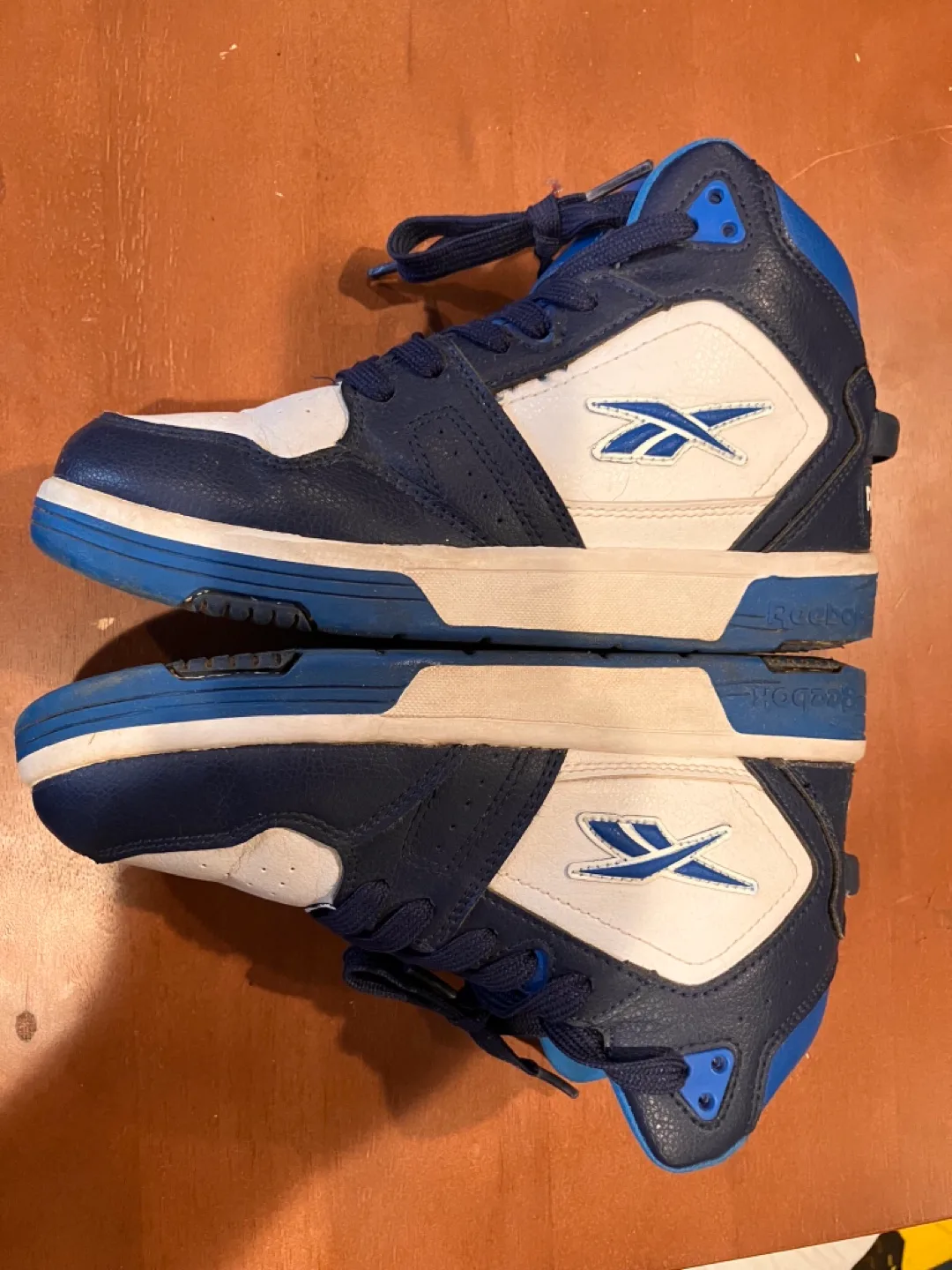 Reebok Kids Blue and White High Top Sneakers image indicator(7)