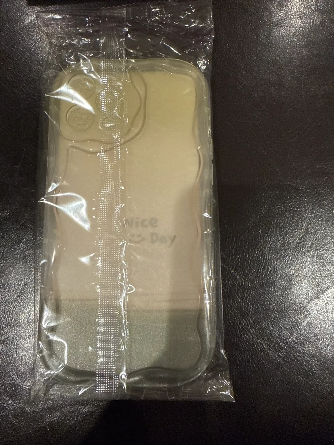 Clear Phone Case with 'Nice Day' Design thumbnail