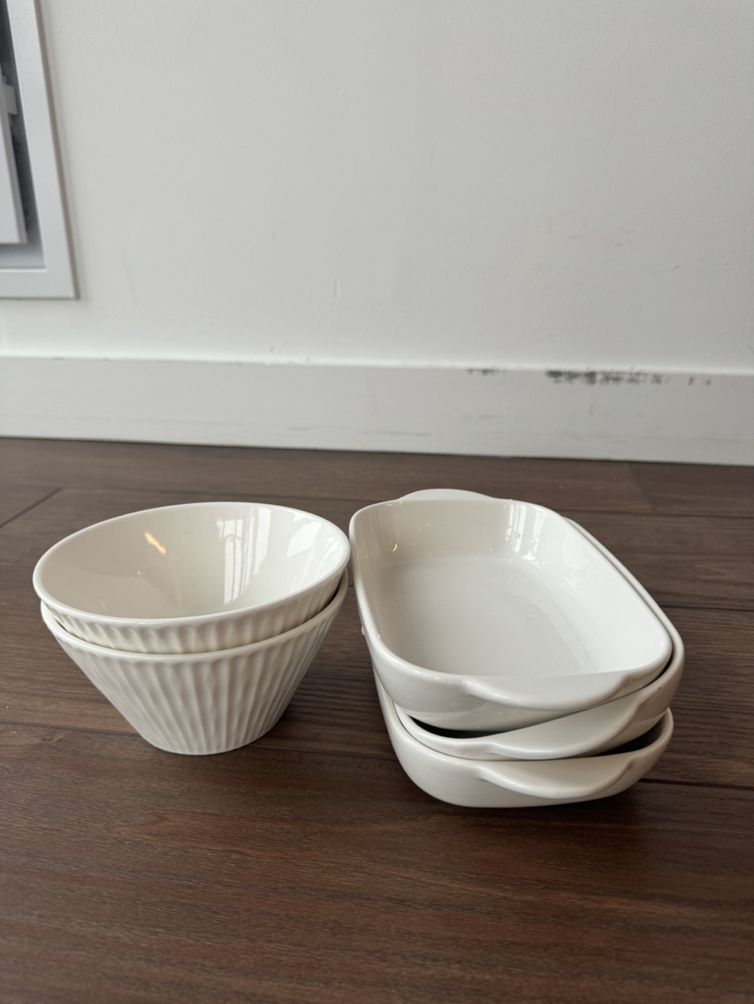 Ceramic Baking Dish and Soup Bowls Set