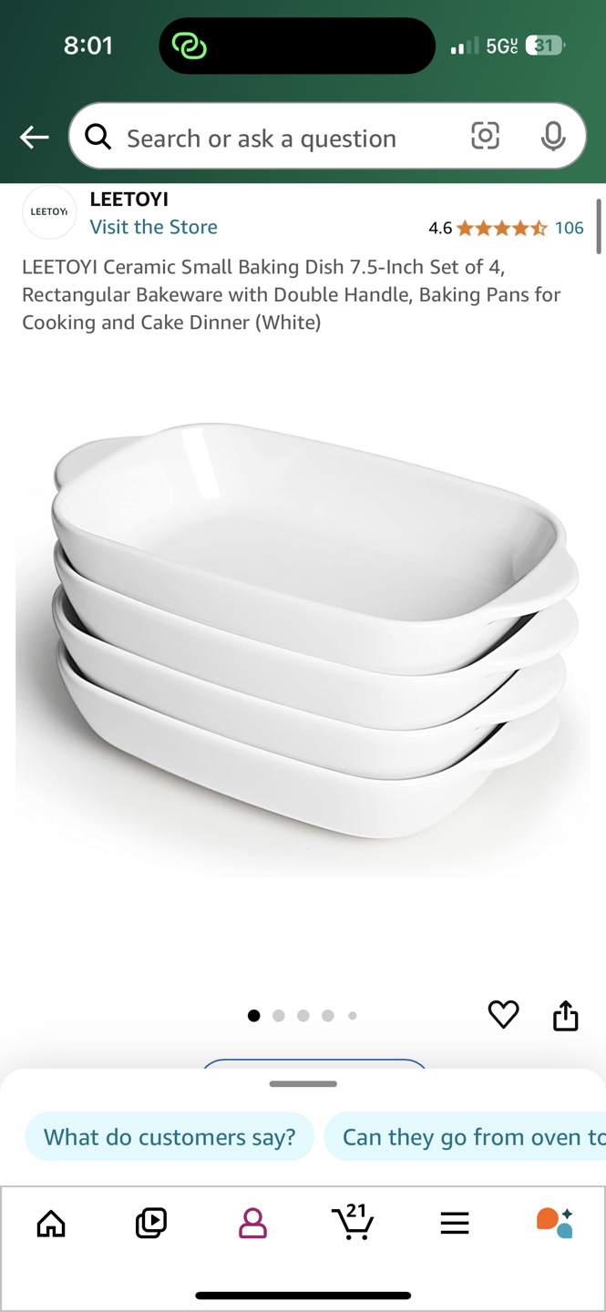 Ceramic Baking Dish and Soup Bowls Set - photo 2