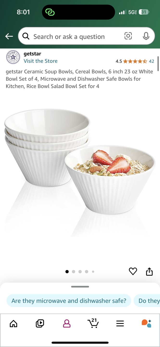 Ceramic Baking Dish and Soup Bowls Set - photo 5
