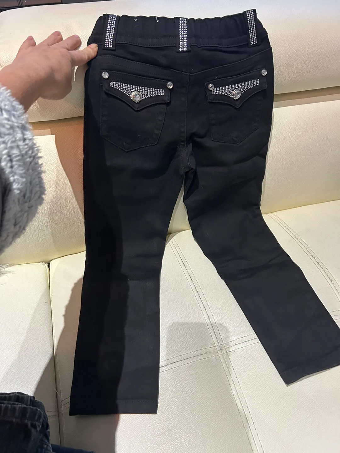 Lil' Luv Girls  Black Jeans Size 6X image indicator(3)