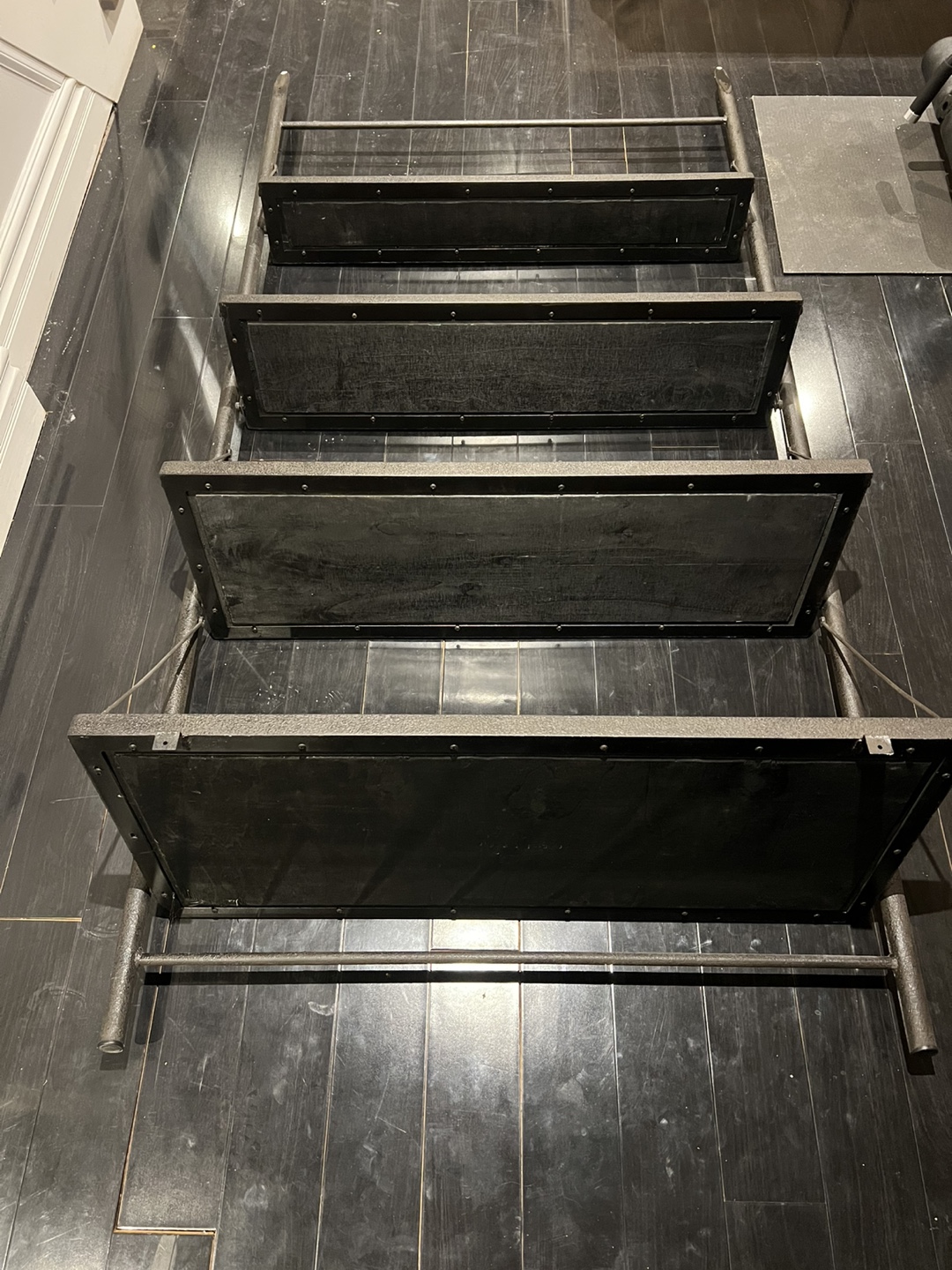 Restoration Hardware Reclaimed Elm & Iron Leaner Shelving - photo 2