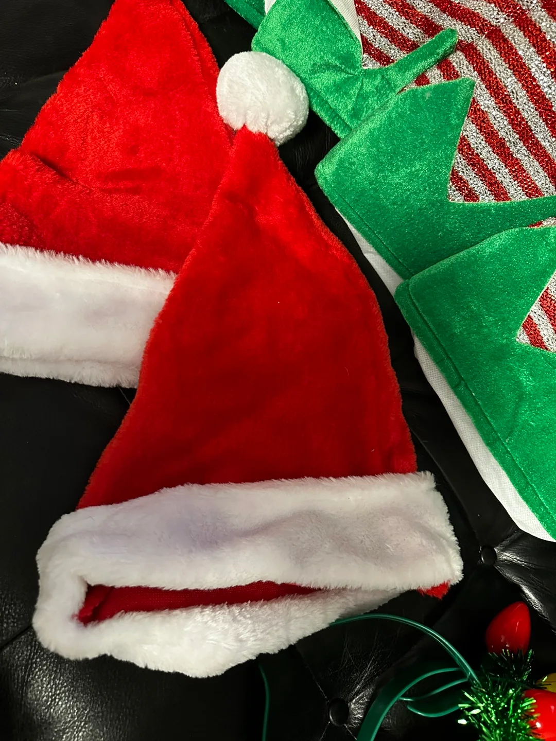 Christmas Elf and Santa hats and headbands image indicator(4)
