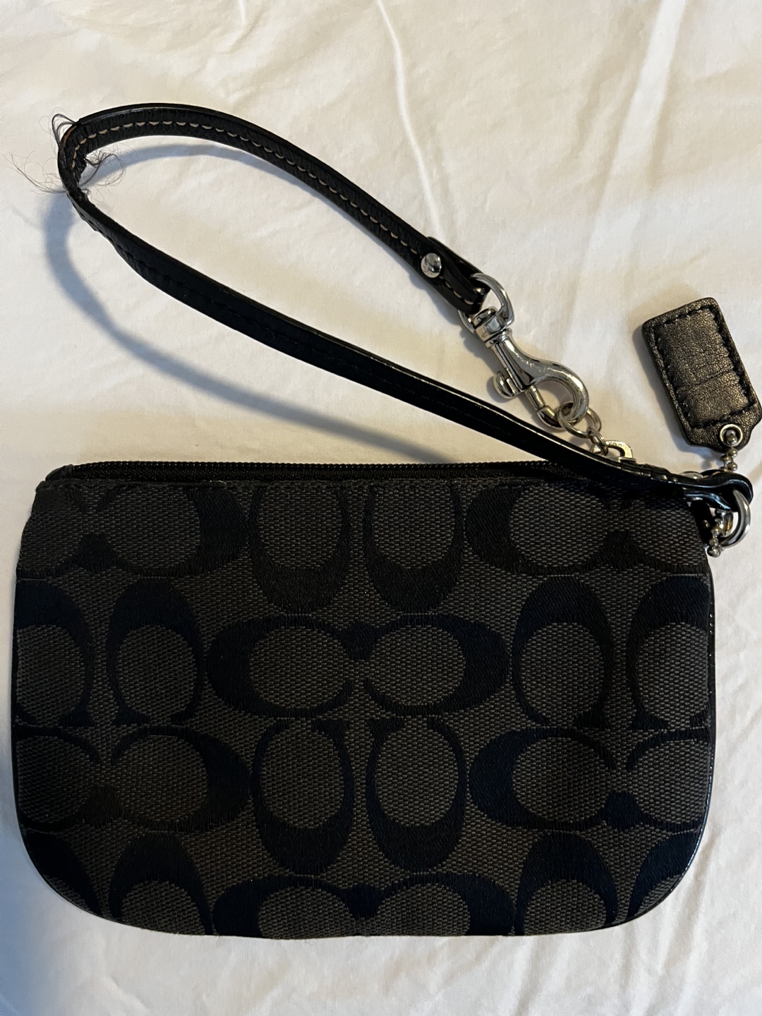 Coach Black Signature Wristlet - photo 2