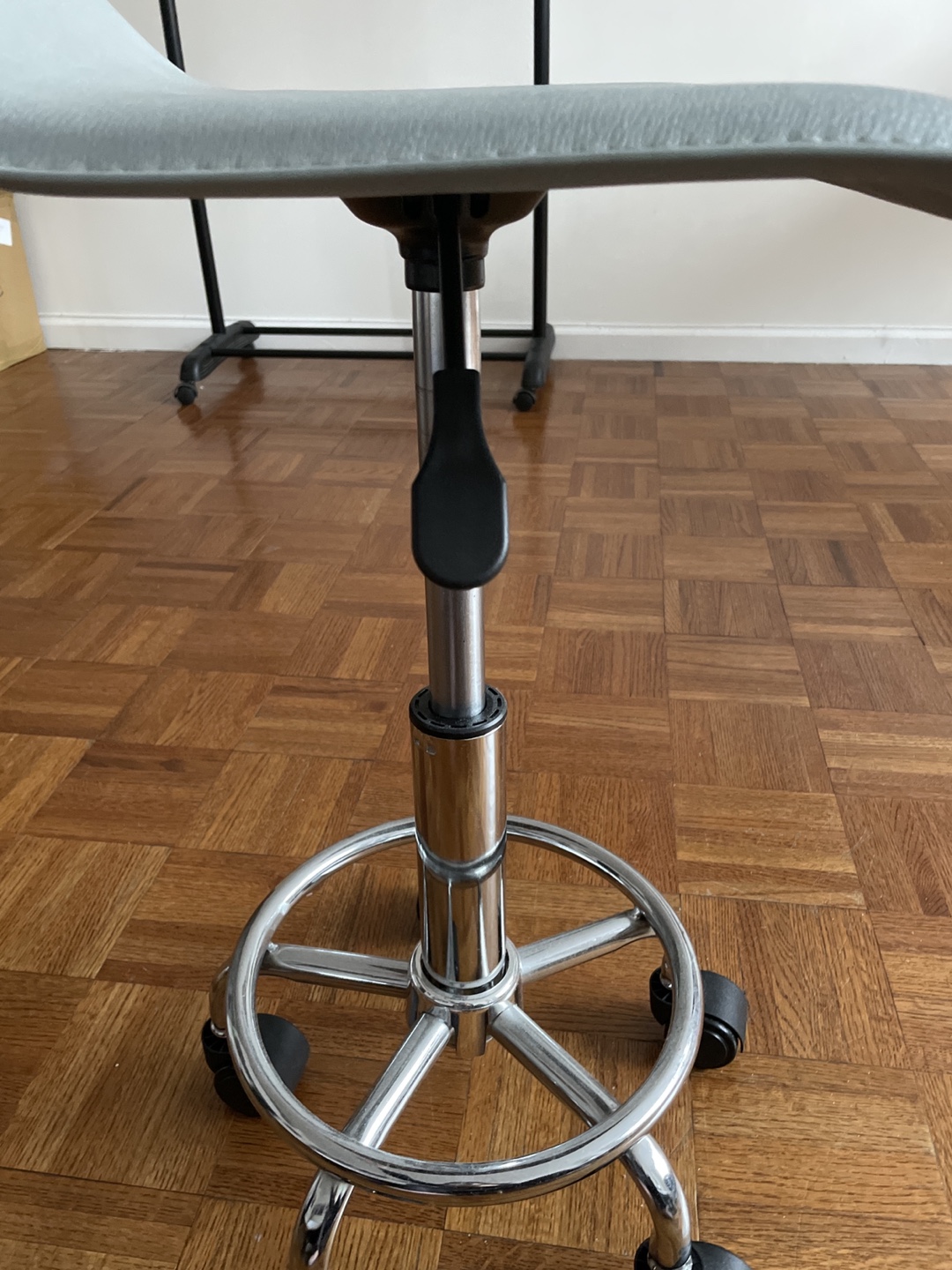 Gray Rolling Drafting Chair- sell till 8pm today - photo 3