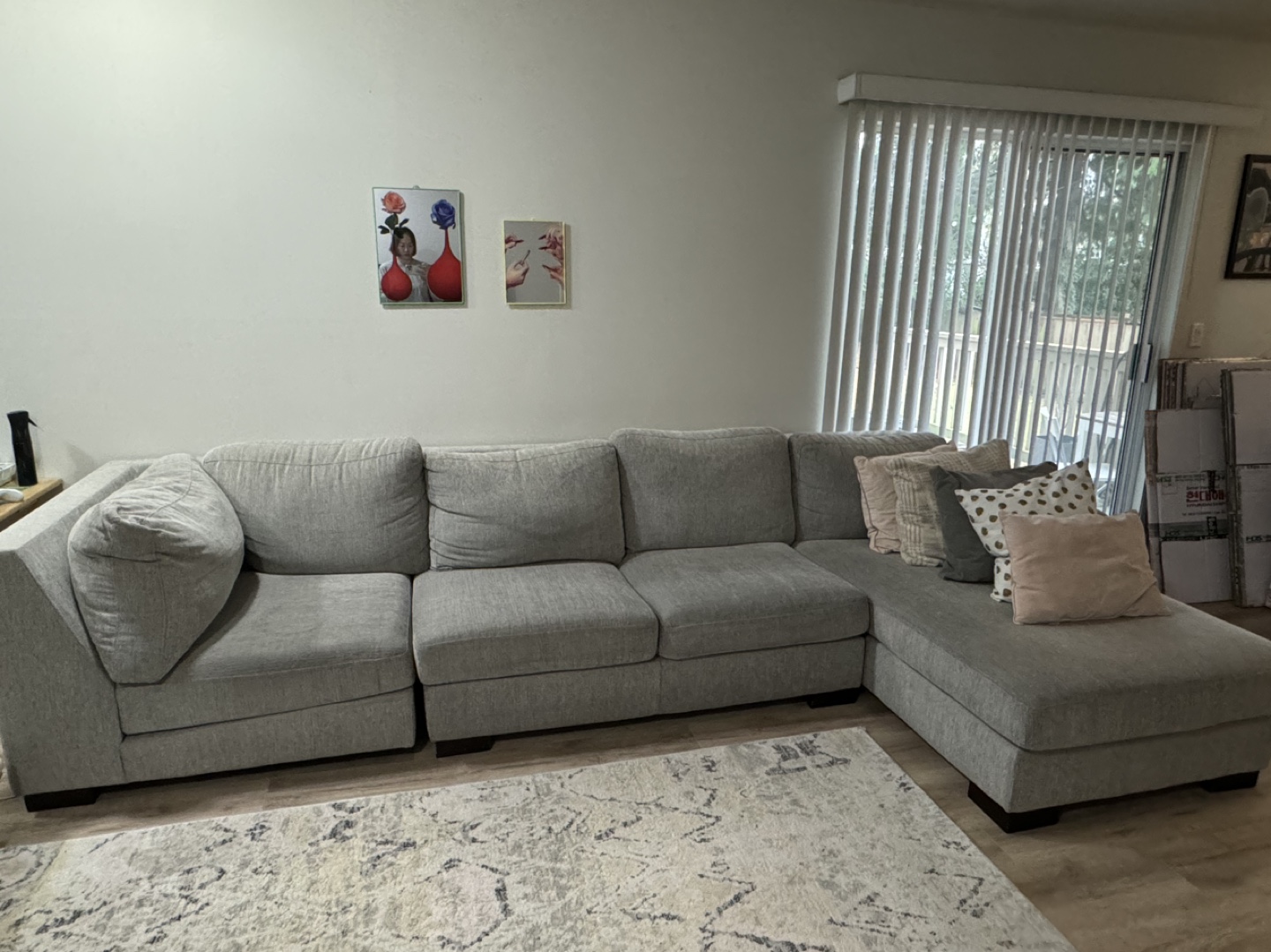 Grey Sectional Sofa and sofa bed - photo 2