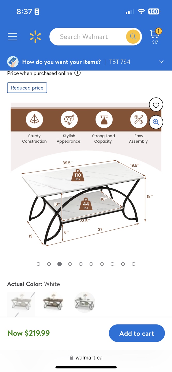 Brand new coffee table